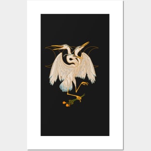 Triple Heron - 2 Posters and Art